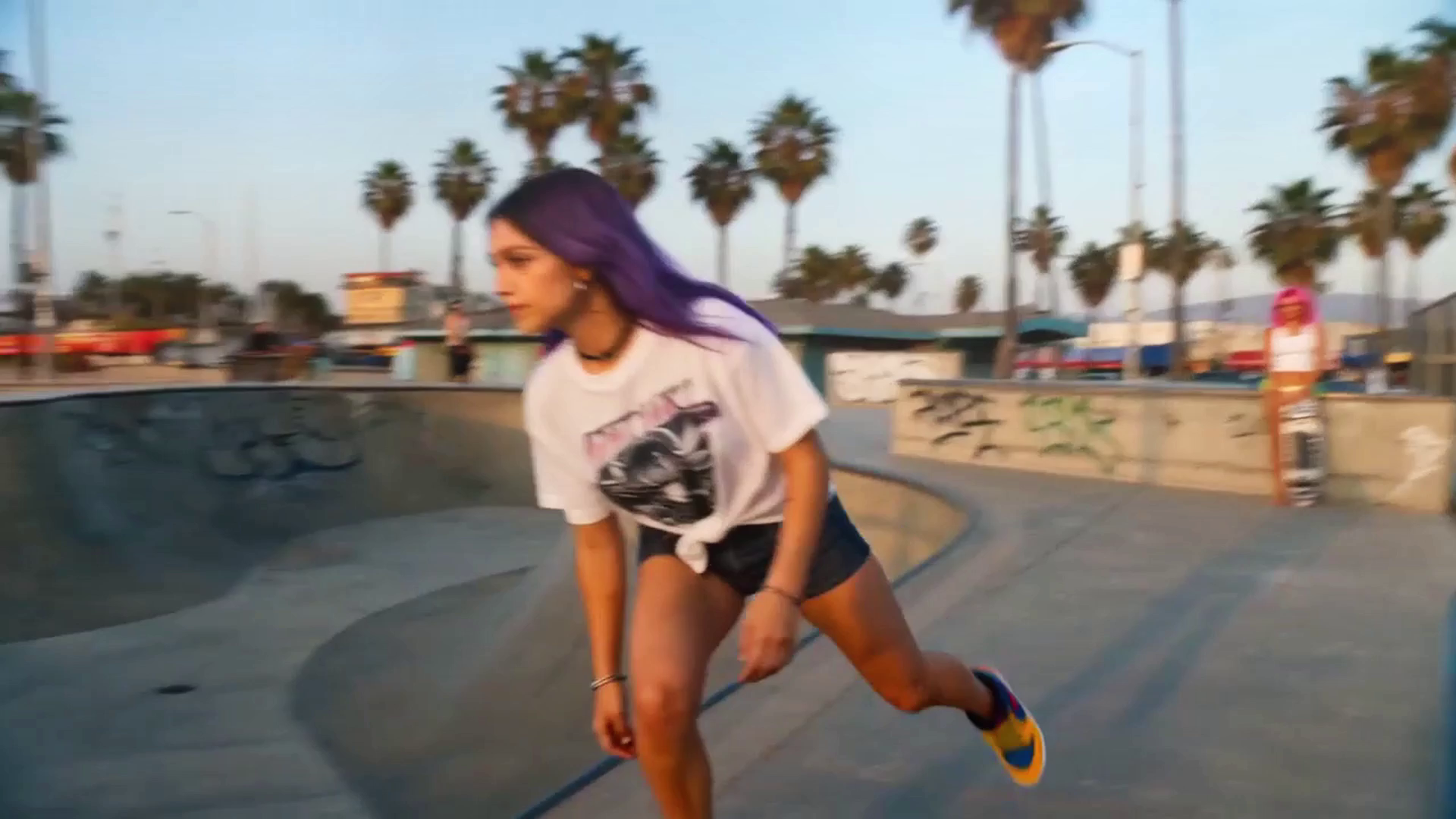A colorful youth and skate scene with documentary texture.